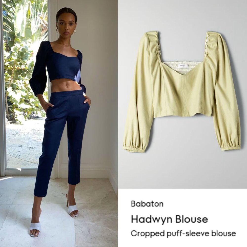 Aritzia Babaton Hadwyn Blouse Size Small